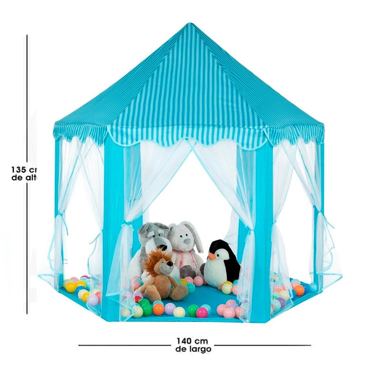 GENERICO - Castillo Tienda De Campaña Para Niños Azul