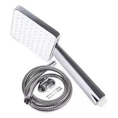 GENERICO - Ducha De Baño Rectangular Manguera Flexible 1,5mts Cromado