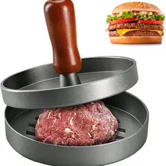 GENERICO - Prensa Para Hamburguesas Parrilla Asado Molde Carne Compactador Cocina Antiadherente