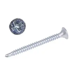 GENERICO - Tornillo 6x1 5/8 Punta Broca Zincado X 1.000 Unidades