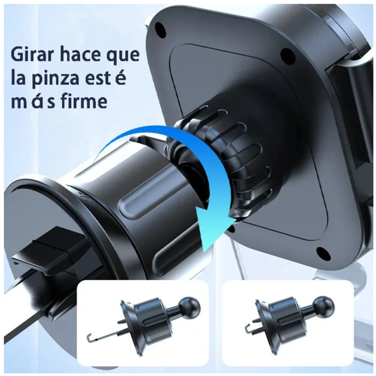 KUANGYE - Soporte Celular Auto Rejilla Aire Rotacion Universal 360