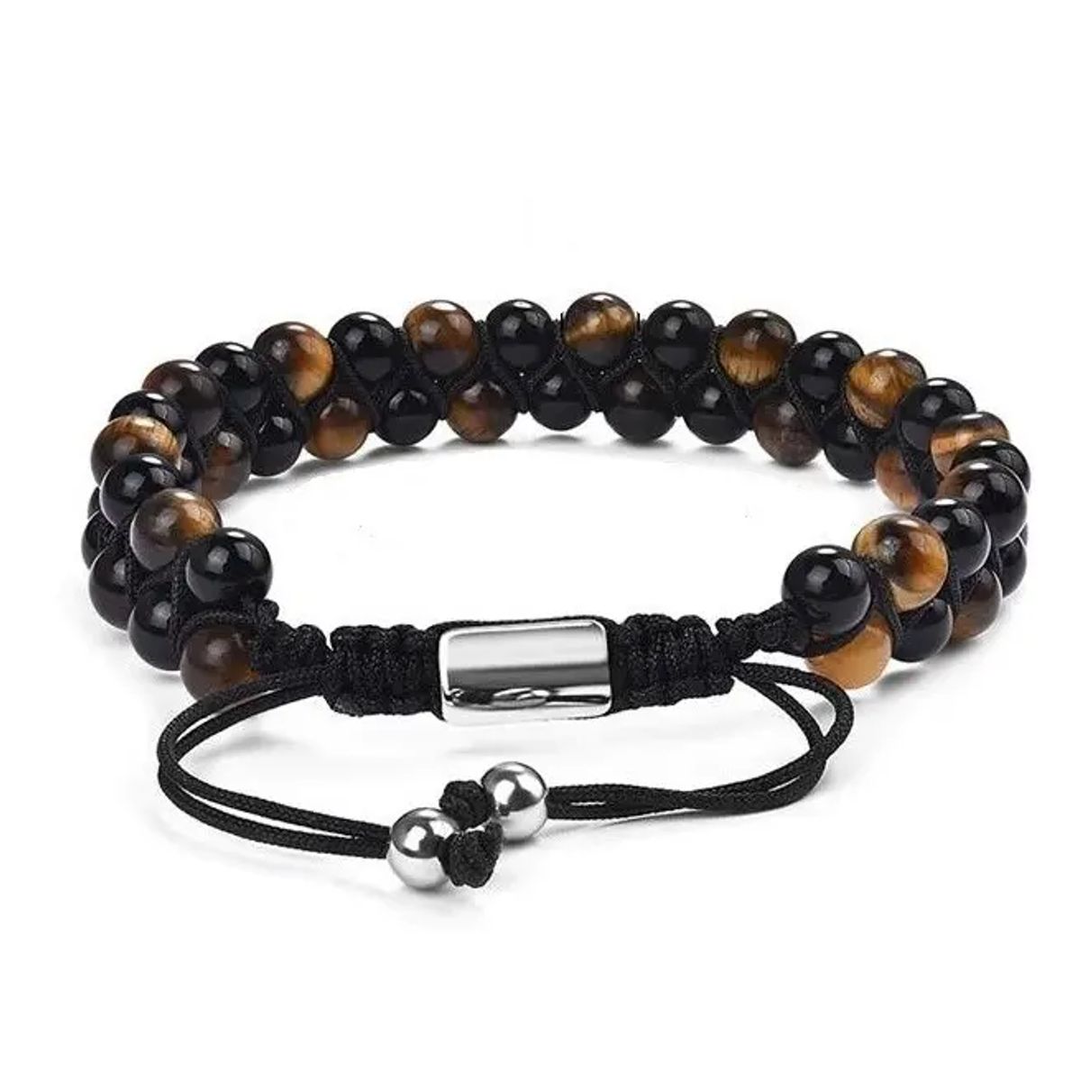 GENERICO - Pulsera De Hombre Mujer Onix Ojo De Tigre