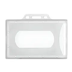GENERICO - Pack 50 Pcs Porta Credencial Plastico Transparente Rigido