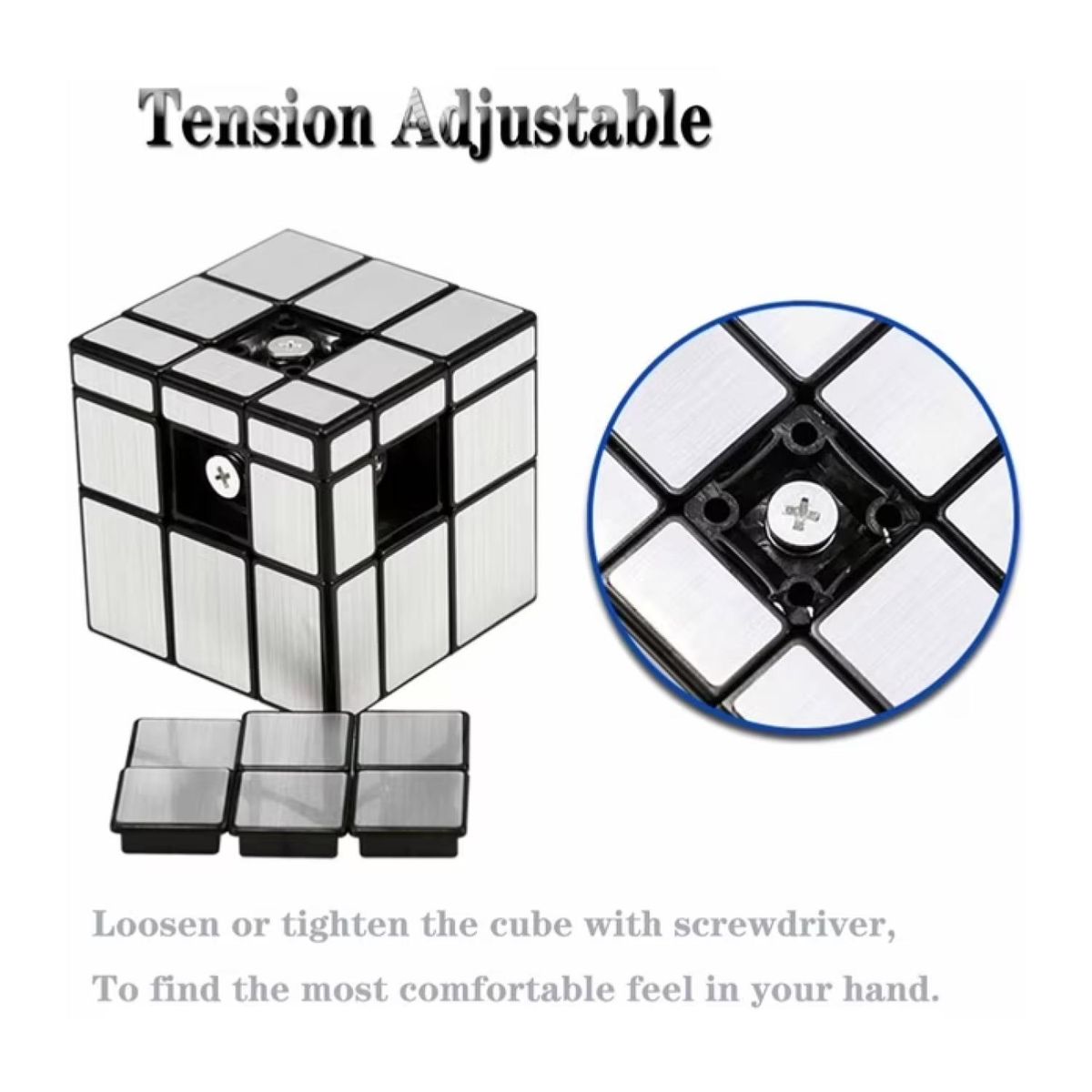 GENERICO - Juguete Cubo Rubik Qiyi Mirror Lubricado Speedcube 3x3 Infantil