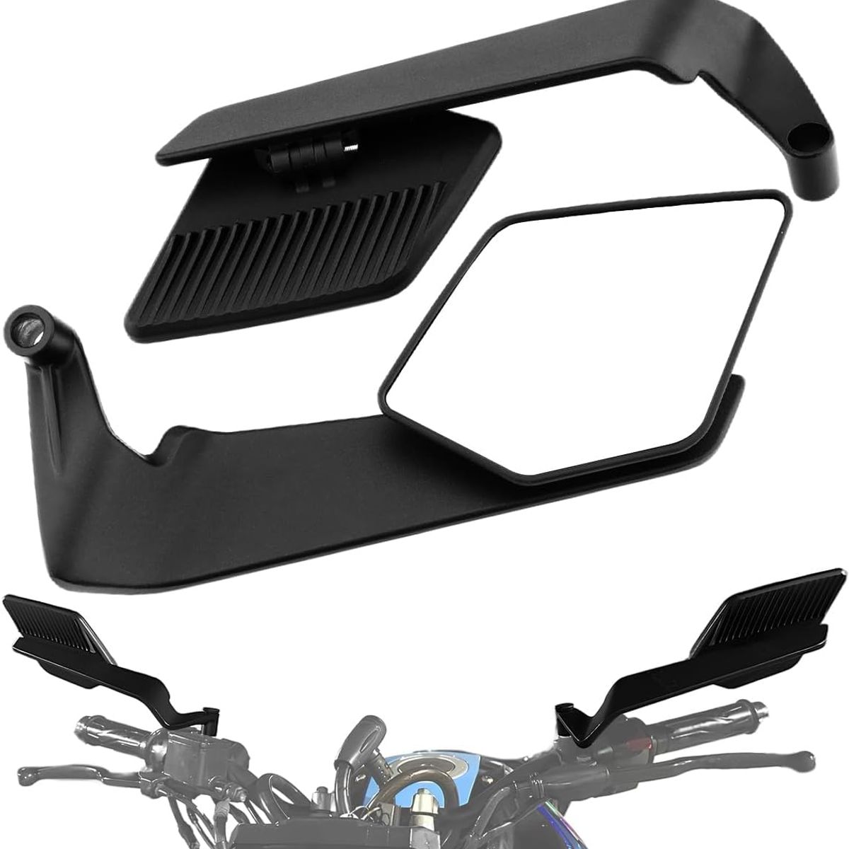 KUANGYE - Espejo Aleron Tunning Para Motos Naked