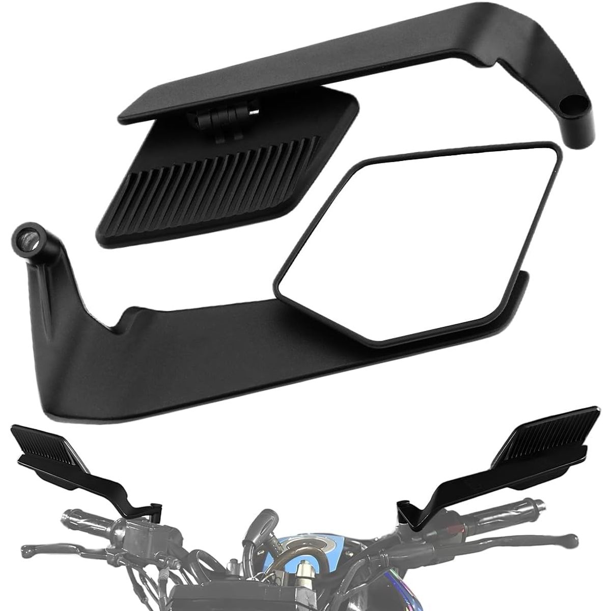 KUANGYE - Espejo Aleron Tunning Para Motos Naked
