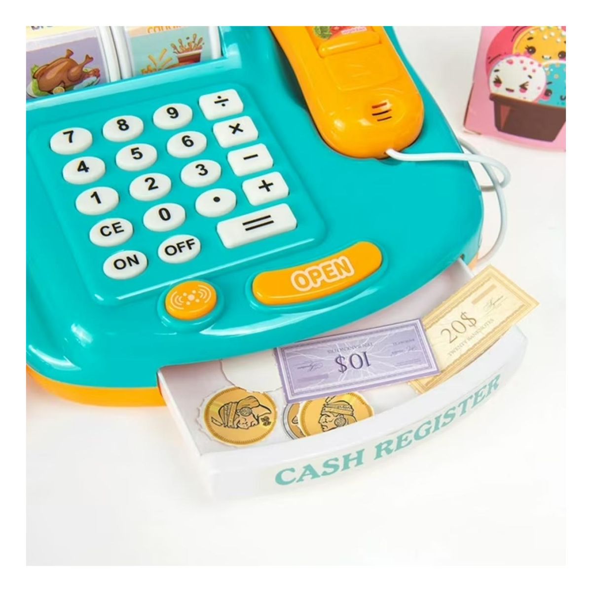 GENERICO - Juguete Caja Registradora Luces Sonidos Accesorios Infantil