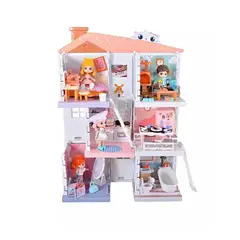 GENERICO - Juguete Casa De Muñecas Con Figuras Y Muebles Infantil
