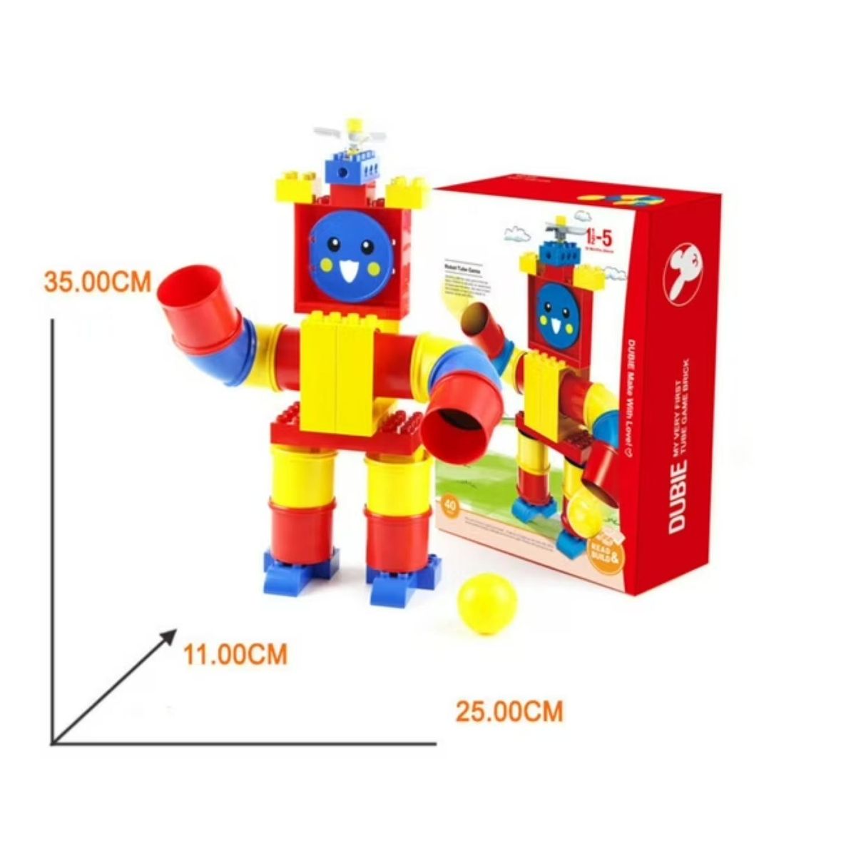 GENERICO - Juguete Robot Armable Con Bloques Y Tuberias Infantil