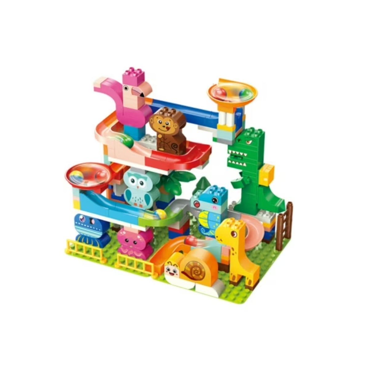 GENERICO - Juguete Bloques De Construccion Didacticos Toboganes Infantil
