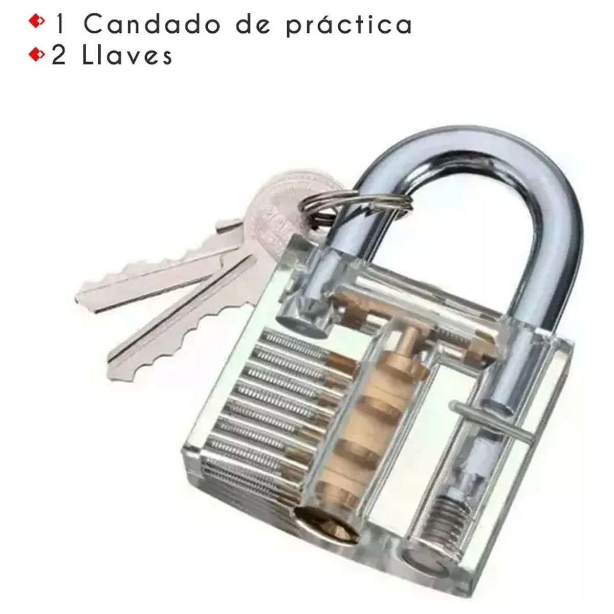 GENERICO - Kit 17pcs Cerrajería Enseñanza ,ganzúas Y Candado Grande