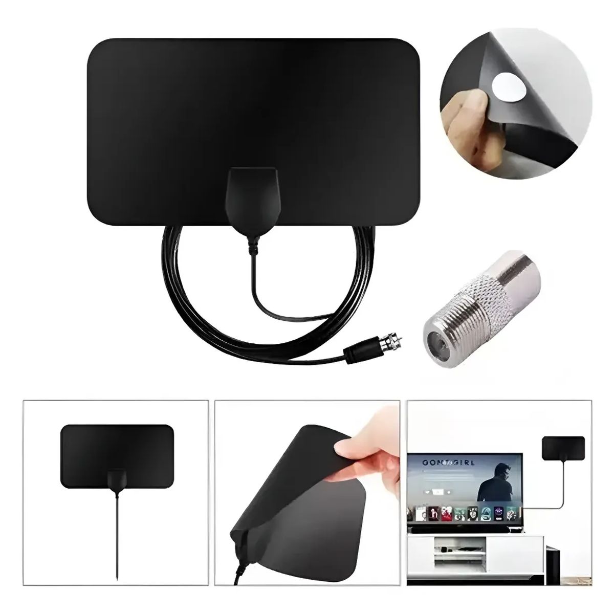 GENERICO - Antena De Tv Digital Hdtv Para Interiores 4k Hd 1080p