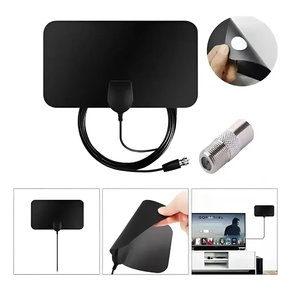 GENERICO - Antena De Tv Digital Hdtv Para Interiores 4k Hd 1080p