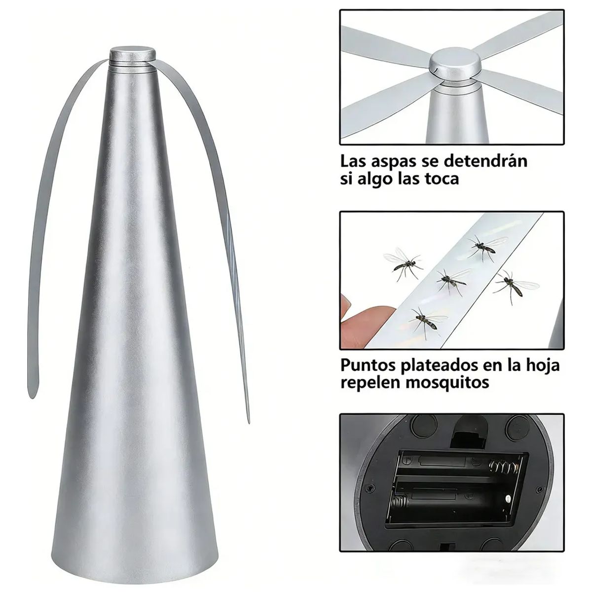 GENERICO - Espanta Moscas Repelente De Mesa Para Comida Asados Portátil