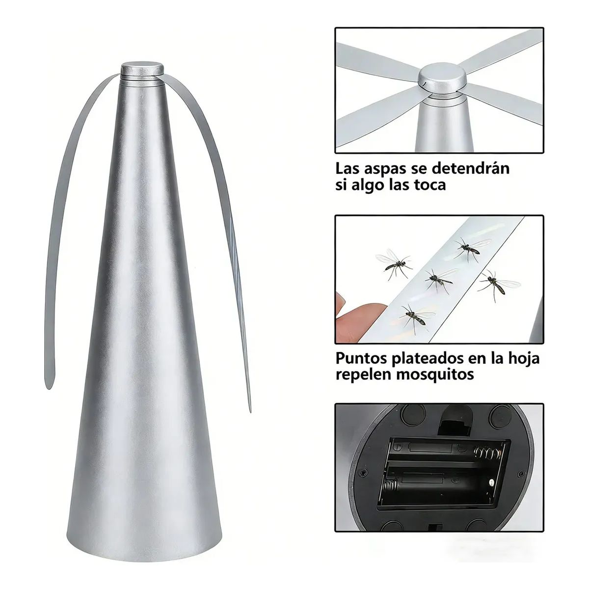 GENERICO - Espanta Moscas Repelente De Mesa Para Comida Asados Portátil