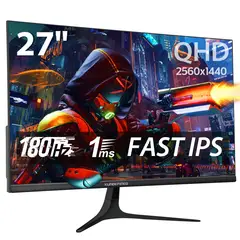 XUNDEFINED - Monitor Gamer X27QH 27 Qhd 2k 180hz 1ms Bocina Compatible con Xbox/PS5/Switch FreeSync & G-Sync Color Negro