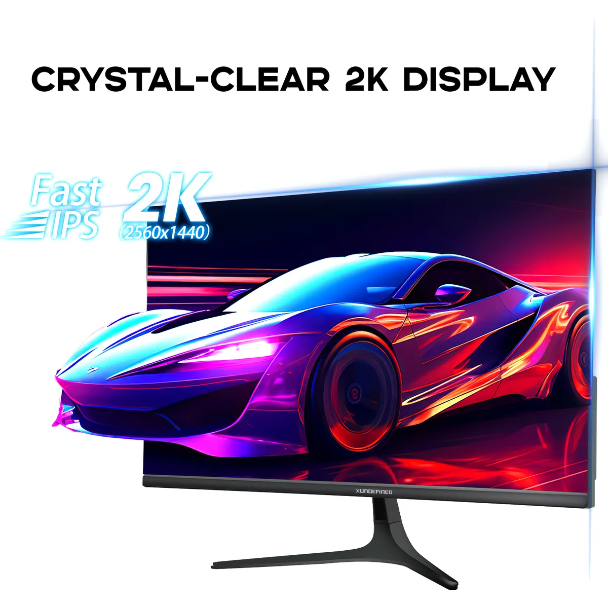 XUNDEFINED - Monitor Gamer Xundefined X27QH 27 Qhd 2k 180hz 1ms Bocina Compatible con Xbox/PS5/Switch FreeSync & G-Sync Color Negro