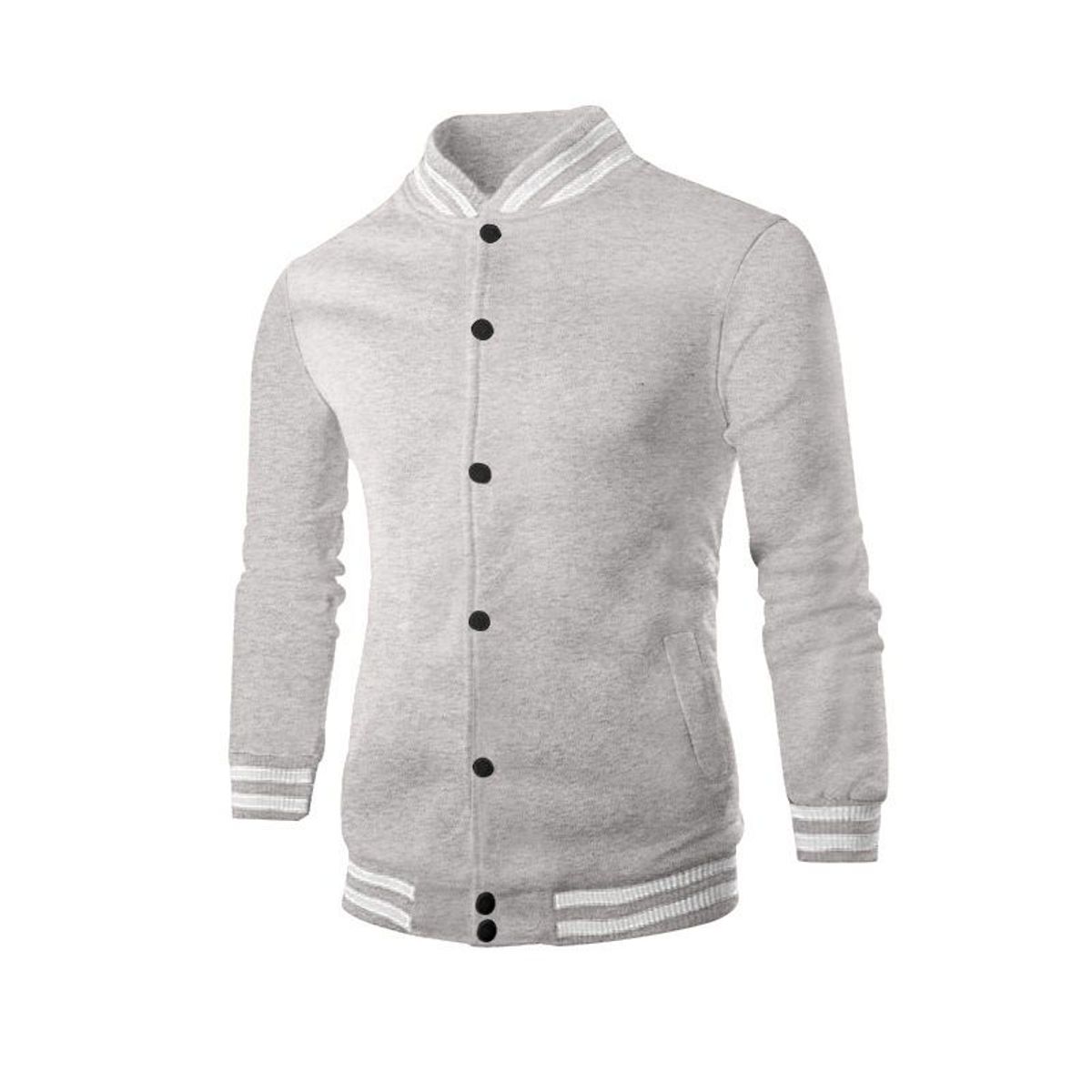 TIOZONEY - Abrigos para Hombre-Gris