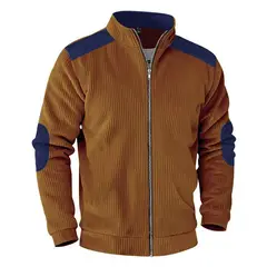 TIOZONEY - Abrigos para Hombre-Marrón