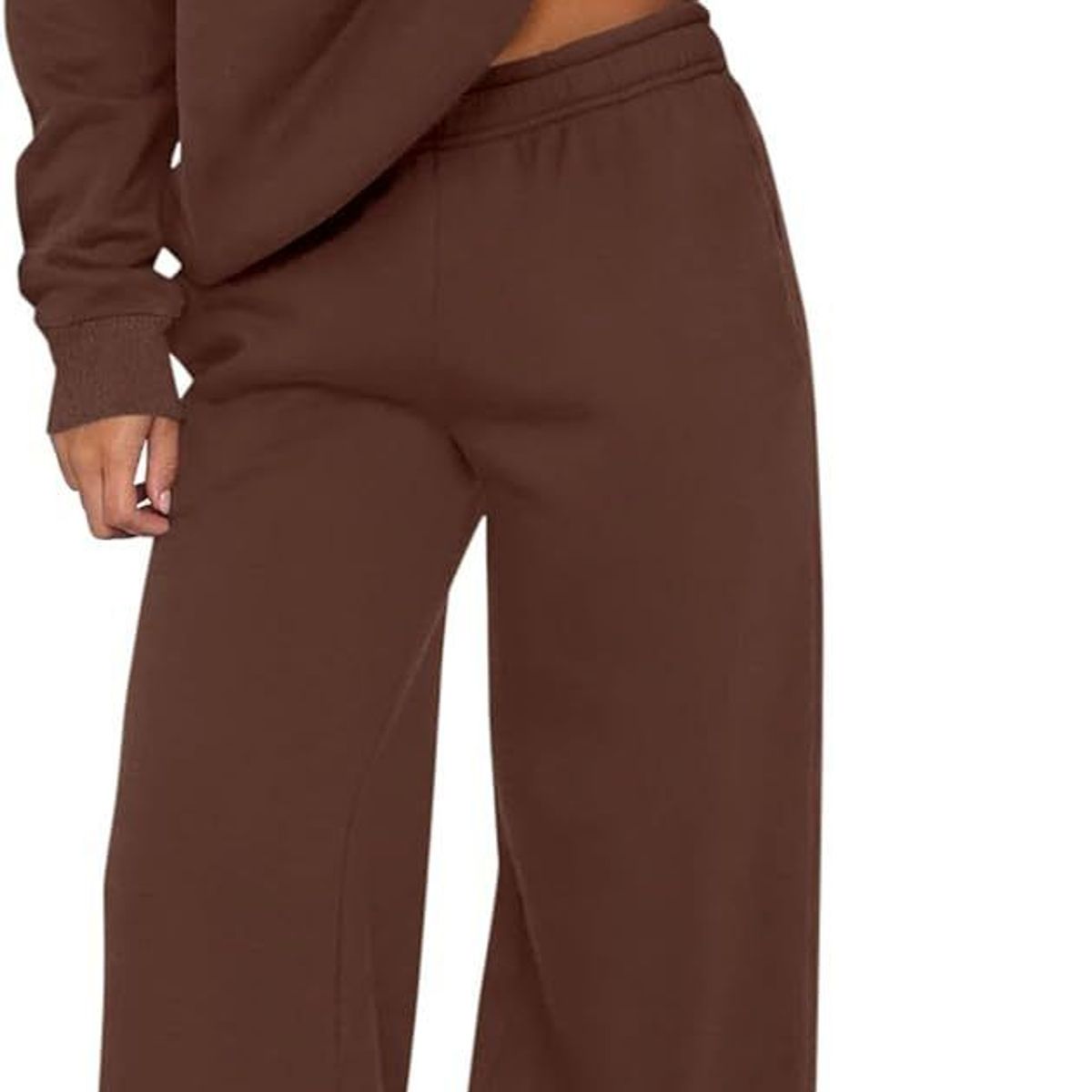 TIOZONEY - Conjunto Manga Larga Y Pantalon-Marrón