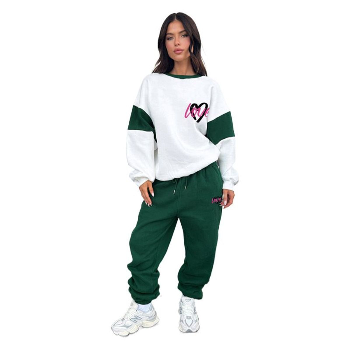 TIOZONEY - Conjunto Manga Larga Y Pantalon-Verde