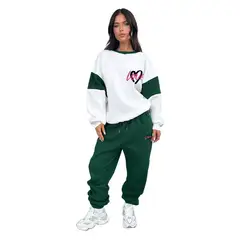 TIOZONEY - Conjunto Manga Larga Y Pantalon-Verde
