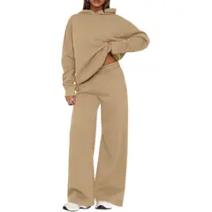 TIOZONEY - Conjunto Manga Larga Y Pantalon-Caqui