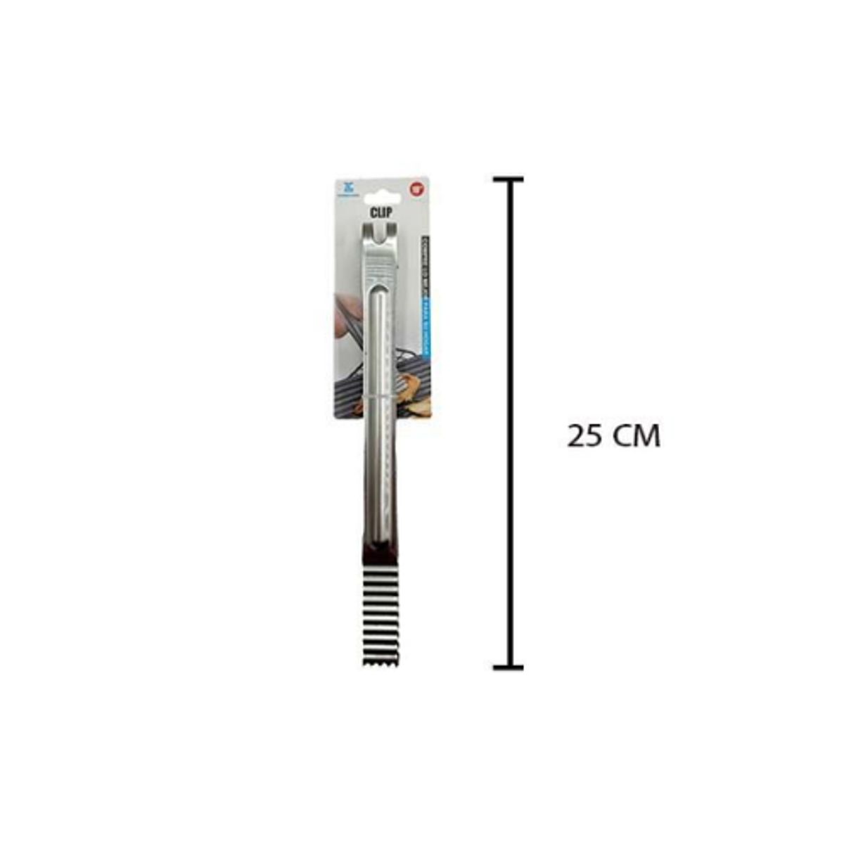 GENERICO - Pinza Clip 25cm Acero Inoxidable 12 Unid