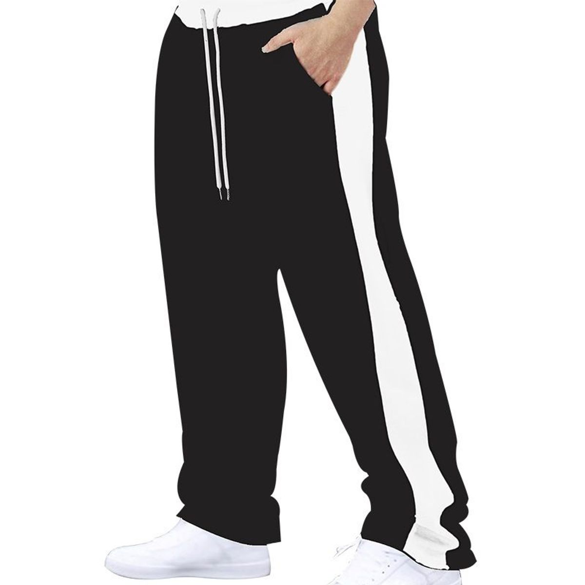TIOZONEY - Pantalón Hombre - Negro