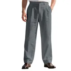 TIOZONEY - Pantalón Hombre - Gris