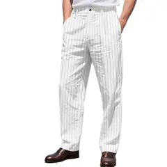 TIOZONEY - Pantalón Hombre - Blanco