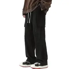 TIOZONEY - Pantalón Hombre - Negro