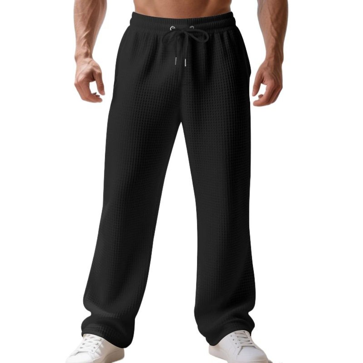 TIOZONEY - Pantalón Hombre - Negro