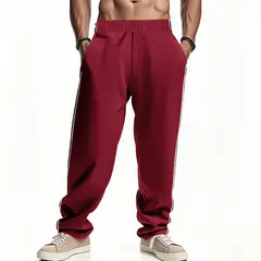 TIOZONEY - Pantalón Hombre - Rojo