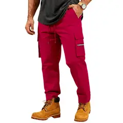 TIOZONEY - Pantalón Hombre - Rojo