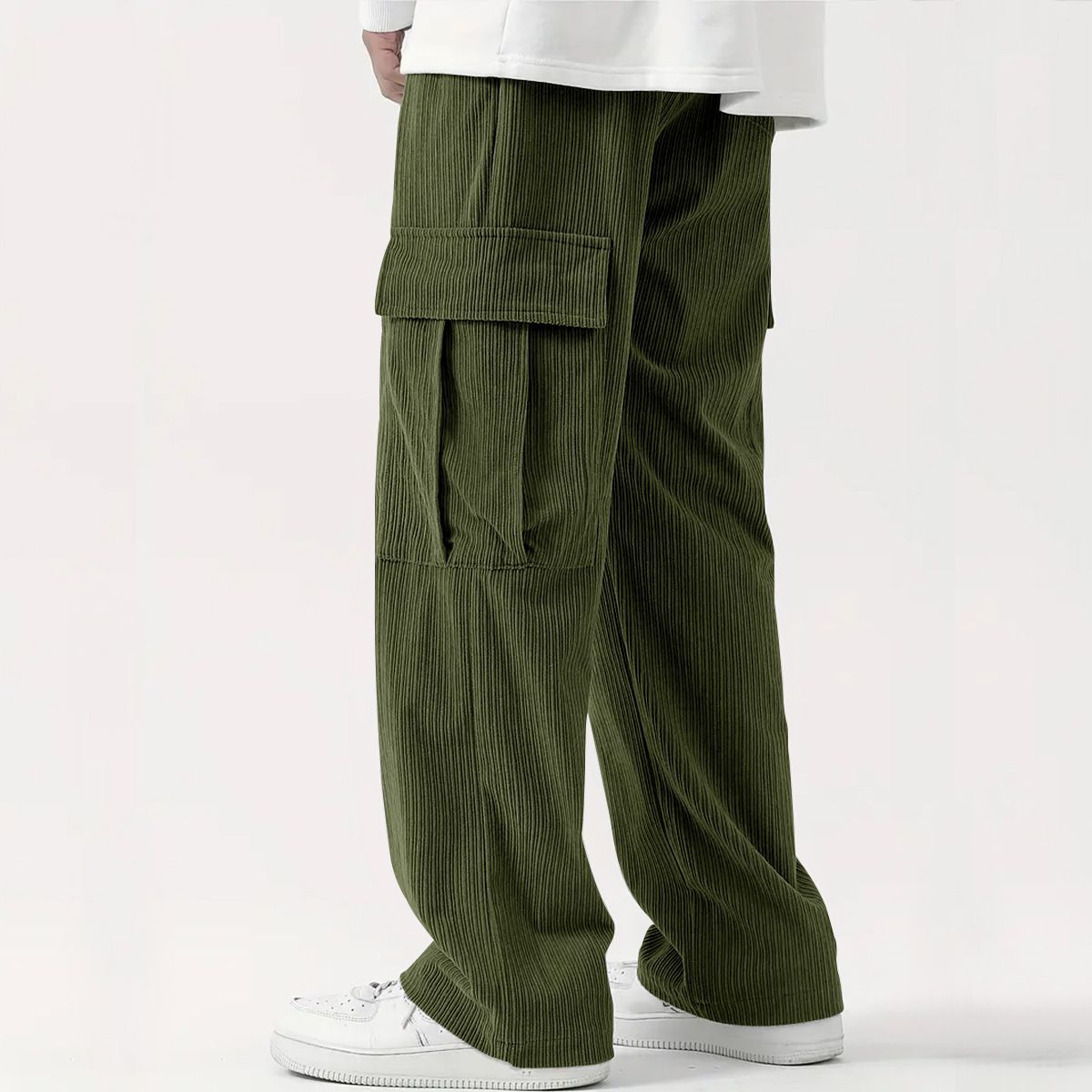 TIOZONEY - Pantalón Hombre - Verde