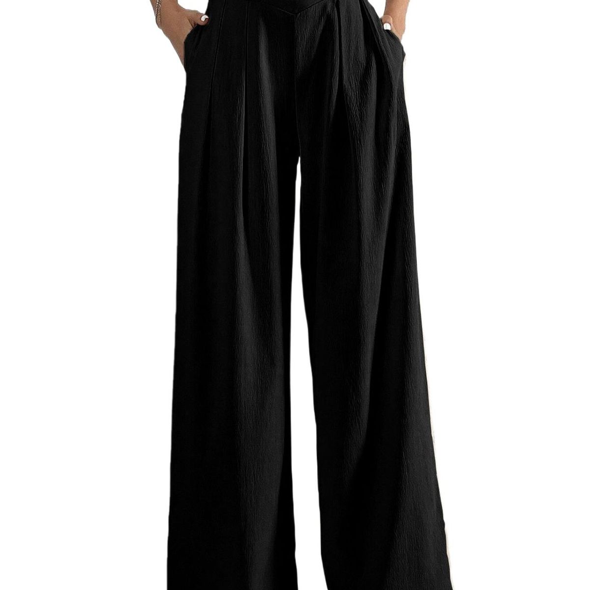 TIOZONEY - Pantalón Mujer - Negro