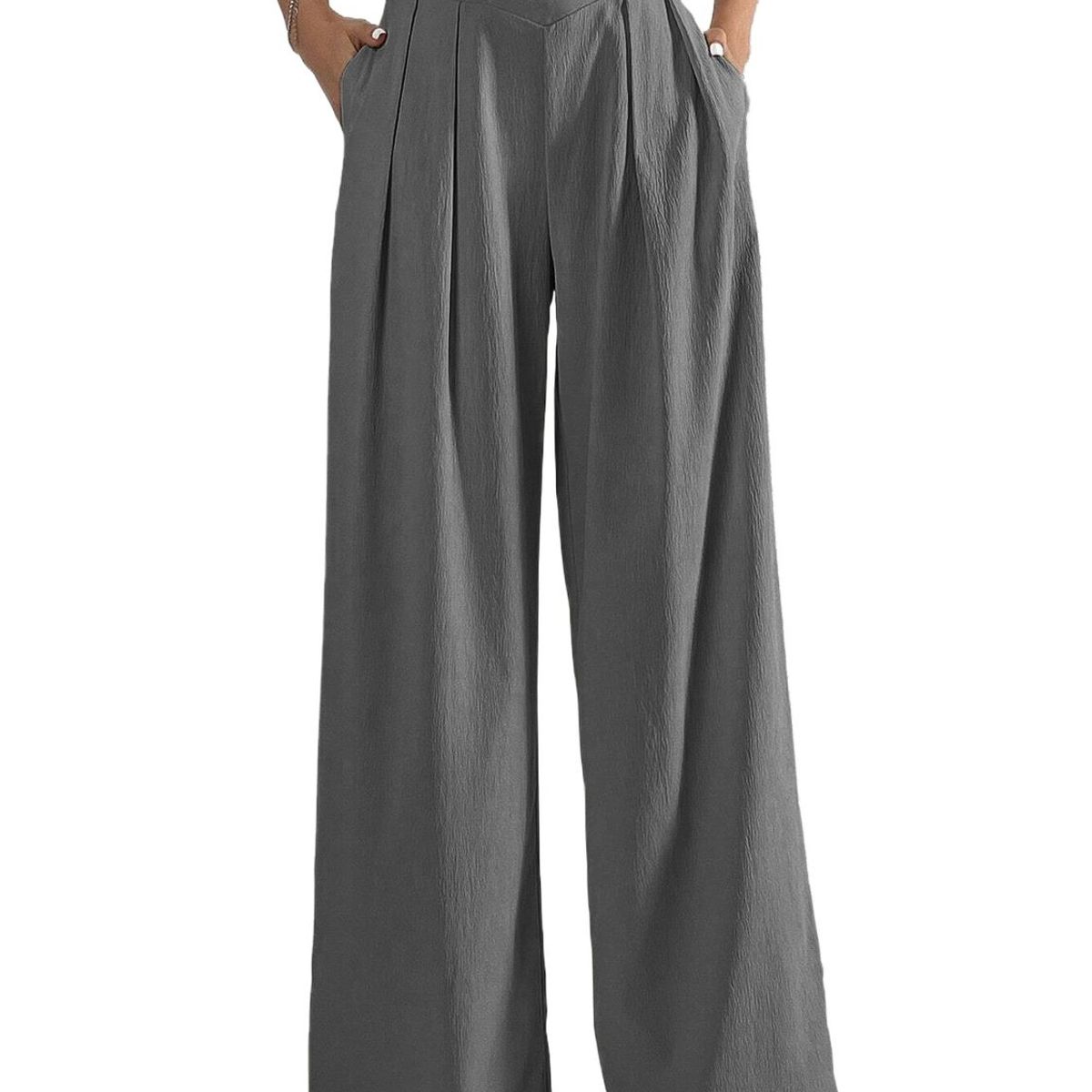 TIOZONEY - Pantalón Mujer - Gris