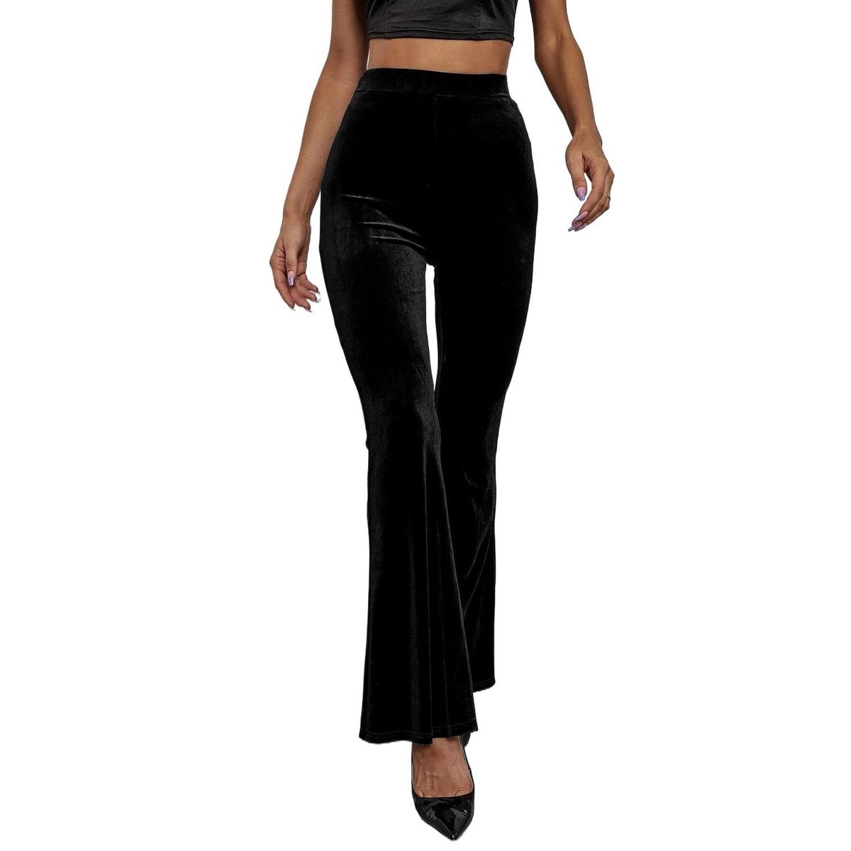TIOZONEY - Pantalón Mujer - Negro