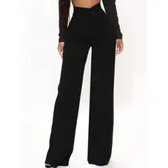 TIOZONEY - Pantalón Mujer - Negro