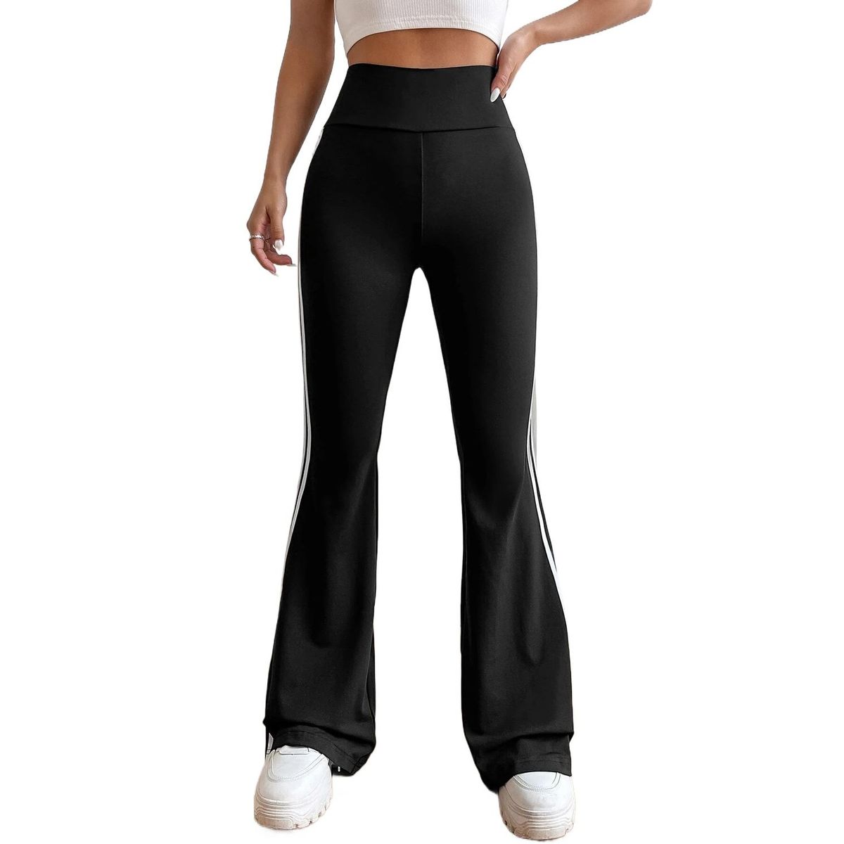 TIOZONEY - Pantalón Mujer - Negro
