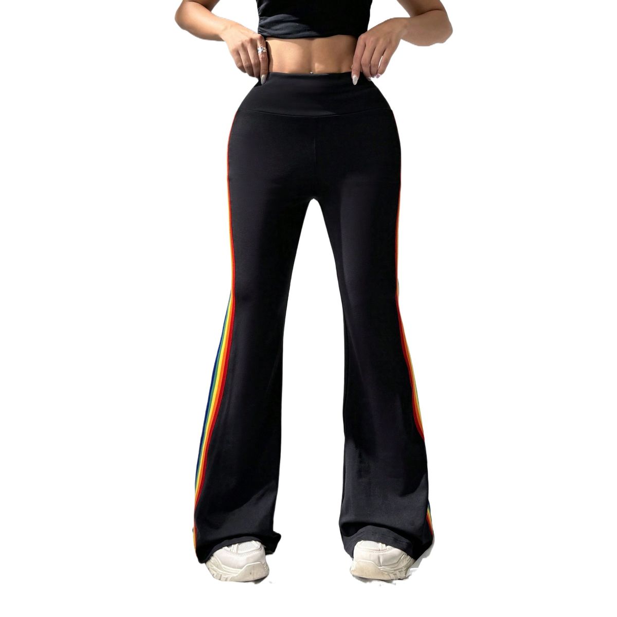 TIOZONEY - Pantalón Mujer - Negro