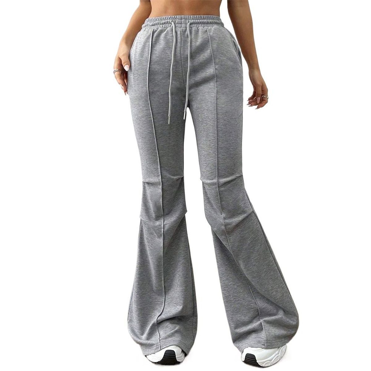 TIOZONEY - Pantalón Mujer - Gris