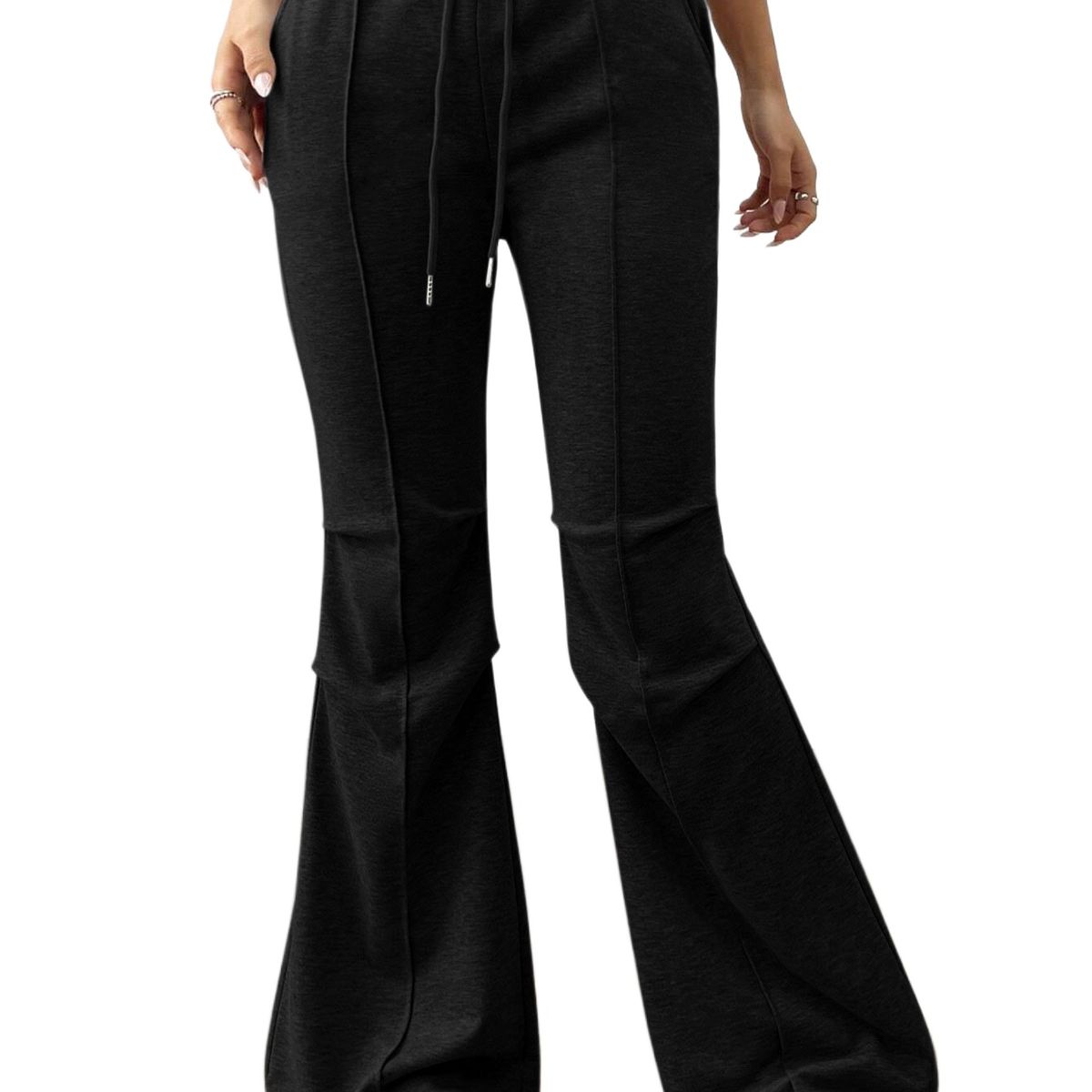 TIOZONEY - Pantalón Mujer - Negro