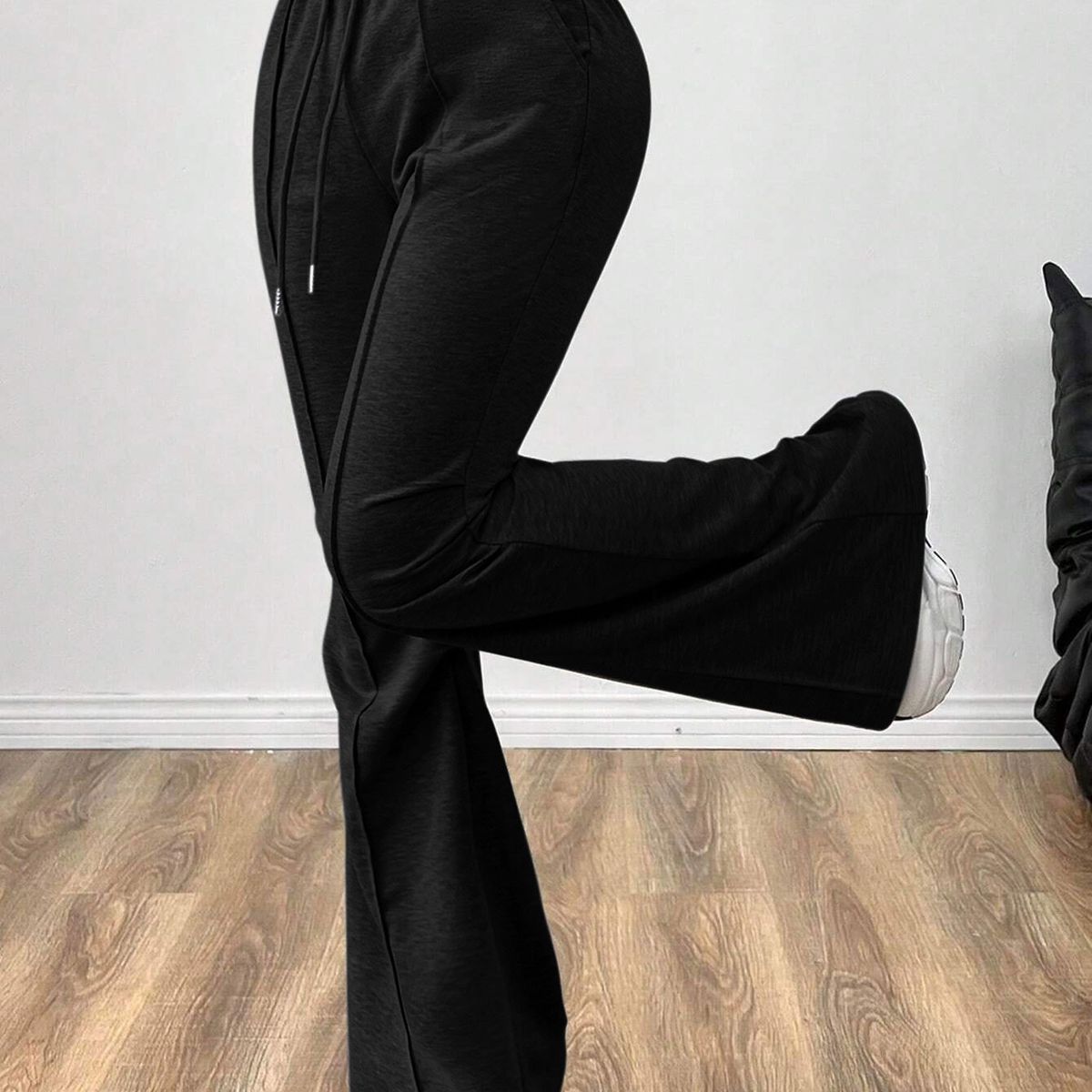 TIOZONEY - Pantalón Mujer - Negro