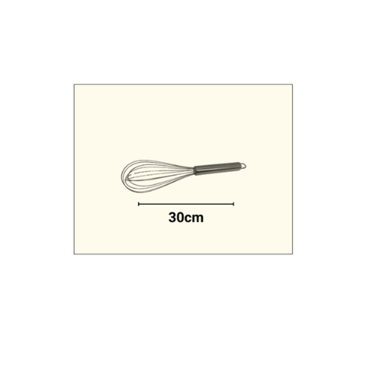 GENERICO - Batidor Metalico 30cm 12 Unidades