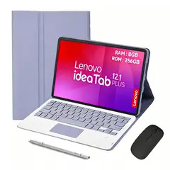 LENOVO - Tablet Pad 12.1 Idea Tab Plus 8GB+256GB WiFi Y Lápiz táctil+Teclado púrpura+Lápiz táctil