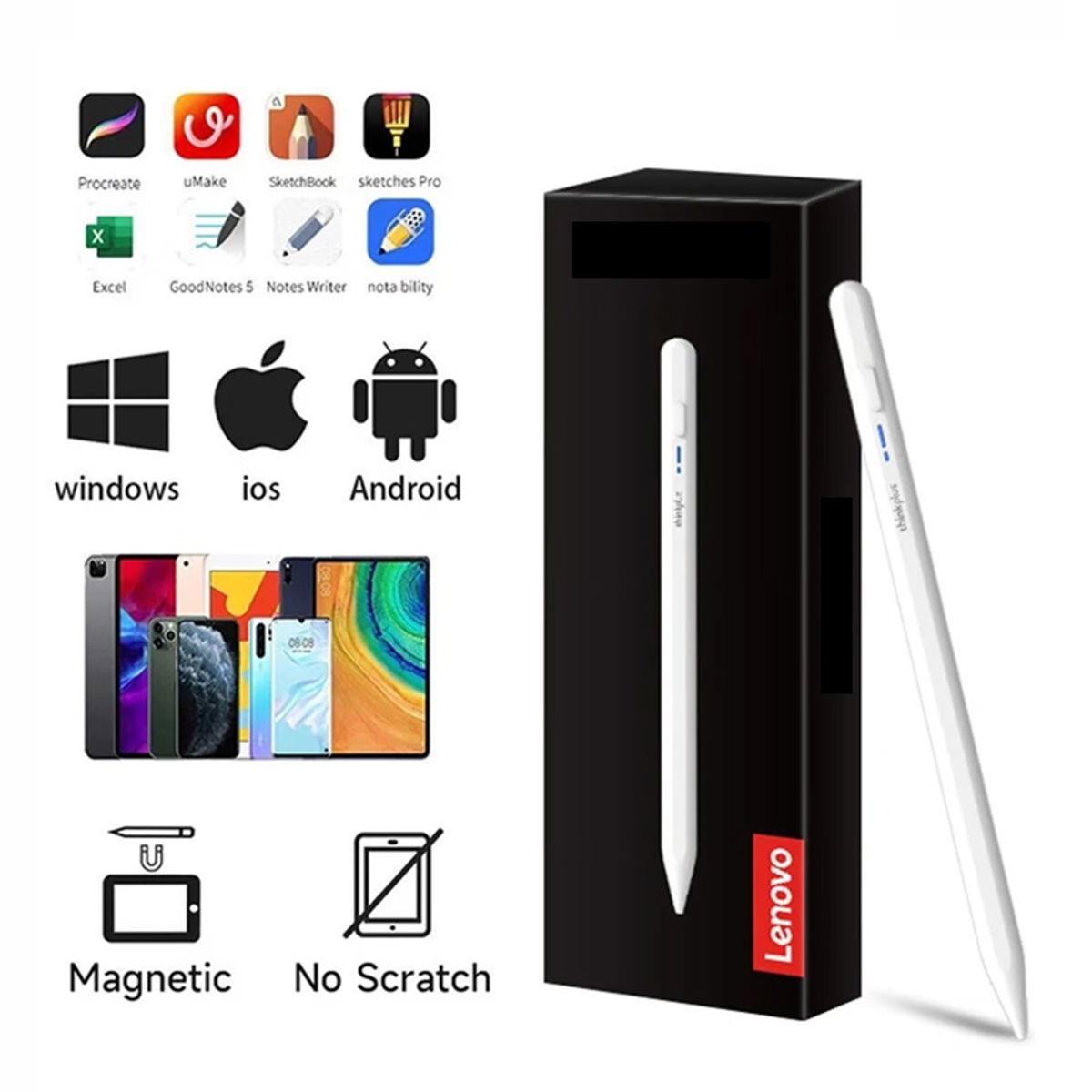 LENOVO - Lenovo Tablet Pad 12.1 Idea Tab Plus 8GB+256GB WiFi Y Lápiz táctil+Teclado púrpura+Lápiz táctil