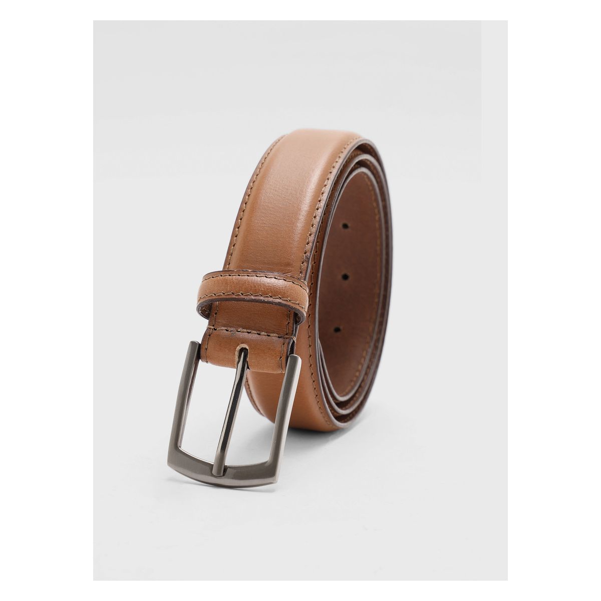 PIERO BUTTI - Cinturón De Cuero Liso Camel Piero Butti PIERO BUTTI