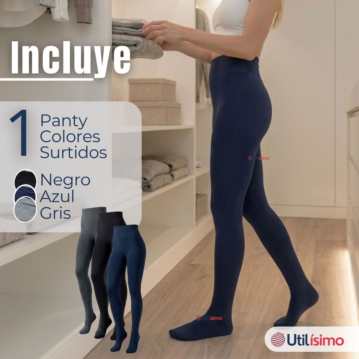 UTILISIMO - Ballerina Primera Capa Polar Mujer Elasticada Térmica Colores Surtidos